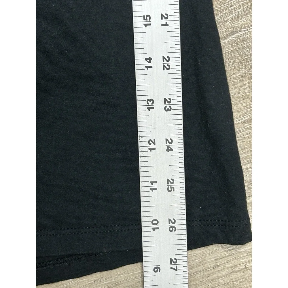 Nike Tee T-Shirt Black Center Swoosh - Men's M Athletic‎ Cut